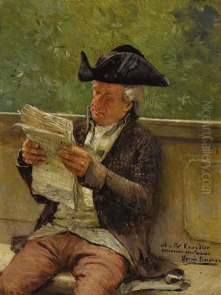 Portrait Of A Man Reading - view 1