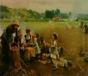 Potato Picking At Pontoise
