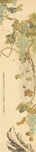 Grape And Insects by Jin Cheng