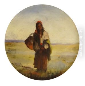 Gipsy With Pan by Constantin Jiquidi