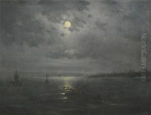 Constantinople By Moonlight by Megerdich Jivanian