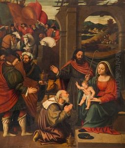 Adoracion De Los Magos by Joan De Joanes