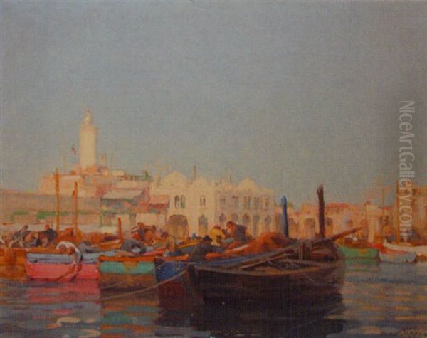 Barques De Peche Et L'amiraute D'alger - view 1