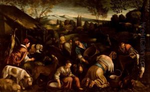 "escena Campesina" by Giambattista Da Ponte (Giambattista Bassano)