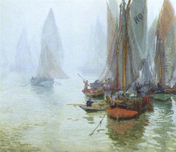 Boats In A Harbor - view 1