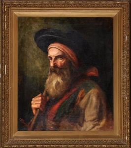 Portrait Of A Bearded Spaniard Wearing A Broad-brimmed Hat