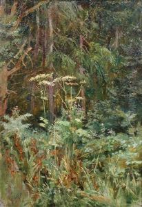 Woodland Scene With Cow Parsley Woodland Scene With Cow Parsley