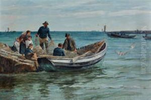 Mending The Nets by Robert Jobling