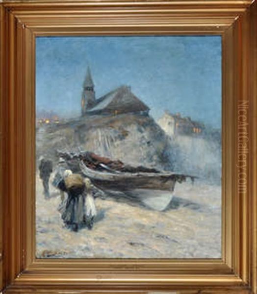 Fisherfolk Bringing A Catch Up Off The Beach - view 1