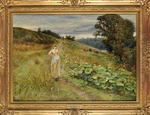 The Milkmaid (near Morpeth) by Robert Jobling