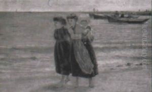 Cullercoats Fishwives On The Beach Cullercoats Fishwives On The Beach
