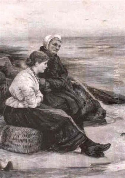 Old Betty Laidler And Mary Lisle, Cullercoats - view 1