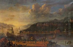 Blick Auf Die Serailspitze In Konstantinopel by Hans De Jode