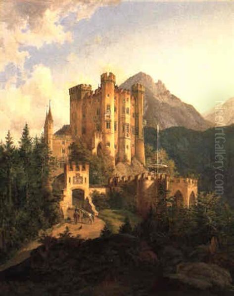 Ansicht Des Schloses Hohenschwangau - view 1