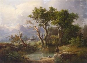 Landschaft Mit Figurlicher Staffage