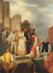 Empfang Eines Spanischen Edelmannes by Alfred Johannot