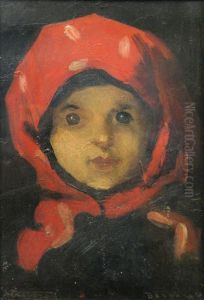 Fata Cu Basmaua Rosie by Ludovic Bassarab