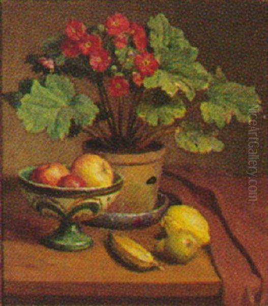 Opstilling Med Frugter Og Blomster - view 1
