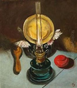 Opstilling Med Lampe by Claus Johansen