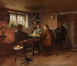 Frokost I Portnerboligen by Fridolin Hans Johansen