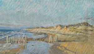Hojen Beach At Skagen by Viggo Johansen