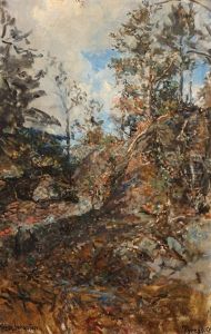 A Swedish Forest Scene A Swedish Forest Scene