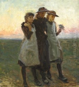 The Daughters Of The Painter In The Evening Sun The Daughters Of The Painter In The Evening Sun