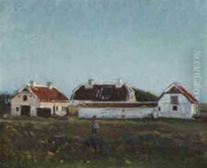 View Of Tuxen's House In Skagen by Viggo Johansen