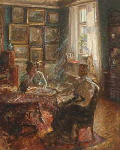 Interior With Women At A Table Interior With Women At A Table