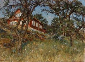 Aeblehave I Klockaregarden, Tyreso. Solskin Aeblehave I Klockaregarden, Tyreso. Solskin