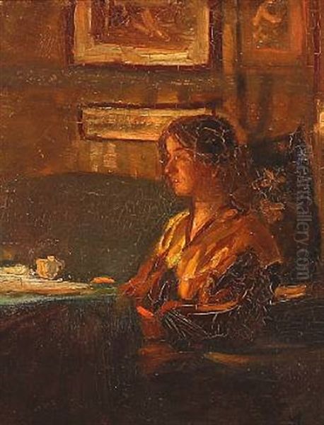 A Lady In A Living Room, Pres. The Artist's Wife - view 1