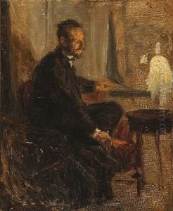 Portrait Of The Danish Painter L. A. Ring