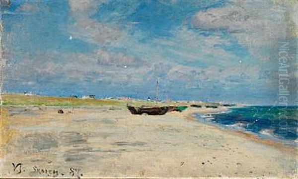 Boats At The Beach Of Skagen - view 1