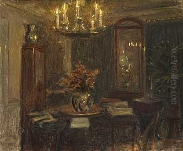 Afteninterior Fra Kunstnerens Hjem Pa Charlottenborg - view 1