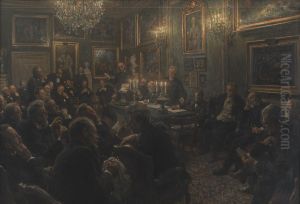 En Akademiradsforsamling Pa Charlottenborg I 1904 En Akademiradsforsamling Pa Charlottenborg I 1904