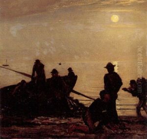 Fiskere Pa Skagen Forbereder Sig Til At Drage Vod I Maneskin by Viggo Johansen