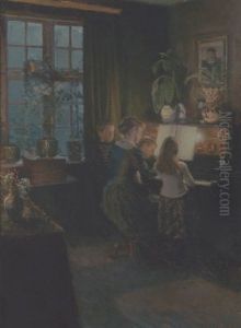 Ved Klaveret by Viggo Johansen