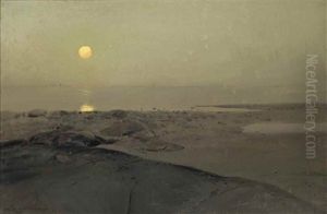 Sunset Over Calm Waters by Arvid Johansson
