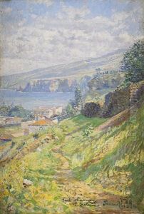 Landskapsvy, Teneriffa by Carl (August) Johansson