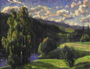 Norrlandskt Alvlandskap by Carl (August) Johansson
