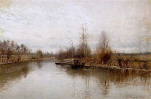 Metande Pojke by Carl (August) Johansson