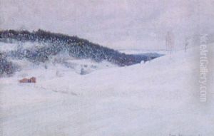 Vinterlandskap Fran Norrland by Carl (August) Johansson