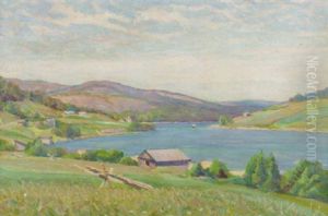 Sommar, Utsikt Over Angermanalven by Carl (August) Johansson
