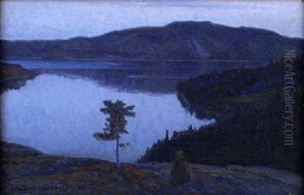 Norrlandskt Skymningslandskap - view 1