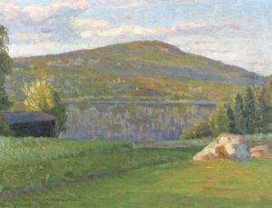 Norrlandskt Alvlandskap - Solig Sommardag by Carl (August) Johansson