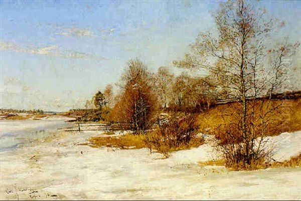 Solbelyst Vinterlandskap - view 1