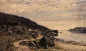 Motiv Fran Gardvik by Carl (August) Johansson