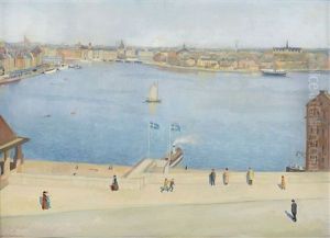 Utsikt Over Stockholms Strom by Natan Johansson