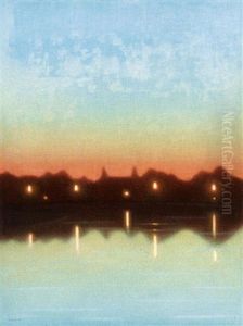Majnattsgryning I Mansken (may Night Dawn In Moonlight) by Stefan Johansson