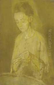Woman Sewing by Gwen John